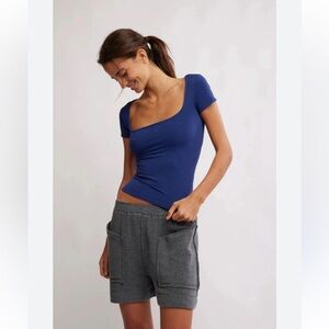 Free People Intimately Clean Lines Sunfade Baby Tee